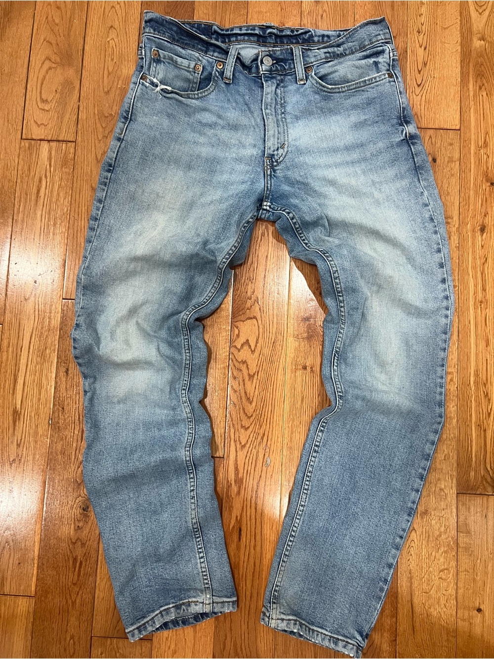 Levi's 511 32 x 32 Light Blue straight Fit Men's Jeans